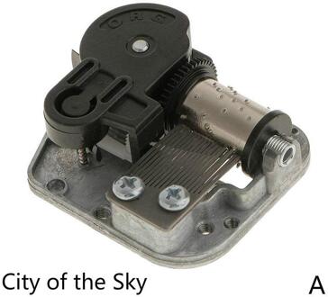 Diy Hand Crank Music Motor Mini Muziekdoos Wind Van Up Music City Sky Voldoen Beweging De Accessoires spelen Speelgoed Set I3A7