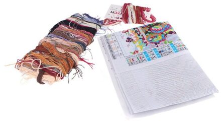 Diy Handgemaakte Handwerken Kruissteek Set Borduurwerk Kit Precieze Gedrukt Beer Familie Cross-Stitching 66*38Cm thuis Decora