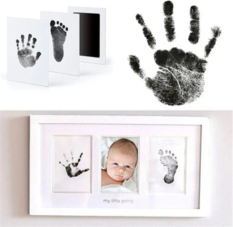 DIY Handprint Footprint Imprint Kit Baby Care Non-Toxic Photo Frame Baby Souvenirs Toy Casting Clay Print Newborn Ink Pad Toys