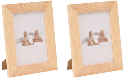 DIY houten fotolijstje - 4x - 17,5 x 22,5 cm - Hobby/knutselen - Zelf schilderen/versieren