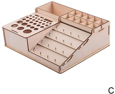 Diy Houten Modulaire Verf Rack Container Multifunctionele Tool Opslag Verkoop Houder Organizer Verf D9X9