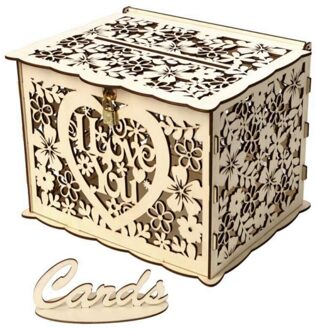 Diy Houten Visitekaartje Doos Decoratie Custom Teken In Doos Houten Trouwkaart Doos Bruiloft Benodigdheden