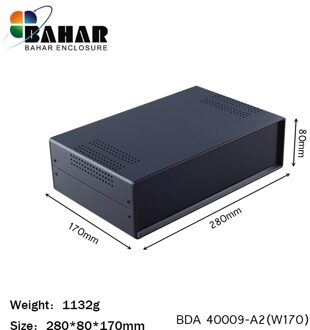 DIY junction box schakelaar distributie geval 280*170*80mm Custom diy Iron project doos voor elektronische behuizing instrument doos 40009 BDA40009-A2(W170)