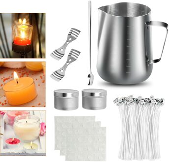 Diy Kaars Maken Kit Diy Kaarsen Craft Tool Set Handvat Arts Craft Levert Roestvrij Staal Gieten Pot Voor Kaars Maken
