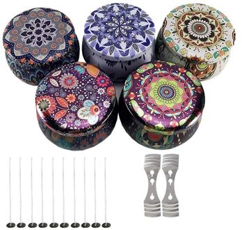 Diy Kaars Tin Pot, Kaars Maken Kit Containers Herbruikbare Europese Stijl Kandelaar Opslag Case Voor Zelfgemaakte Theelichtje