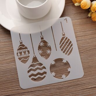 DIY Kerst Hollow Gelaagdheid Stencils Voor Muurschildering Scrapbooking Stempelen Album Decoratieve Embossing Papieren Kaart #1