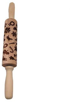 DIY Keuken Kerst Moose Cartoon Digitale Alfabet Patroon Embossing Deegroller Bakken Cookie Biscuit Fondant Taart Deeg