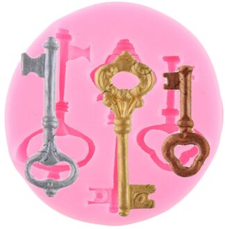 Diy Key Siliconen Mallen Suiker Ambachtelijke Fondant Taart Decoreren Gereedschappen Cupcake Topper Mould Candy Klei Chocolade Gumpaste Mallen