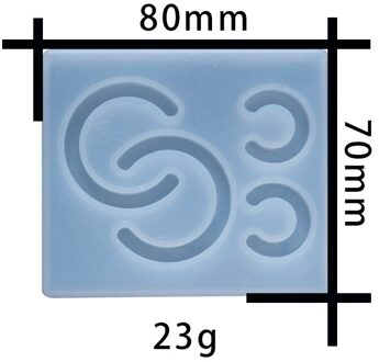 Diy Kleine Halve Cirkel Oorbellen Crystal Epoxy Mold Halve Cirkel Hanger Sieraden Accessoires Siliconen Mal Sieraden Maken Voor Hars