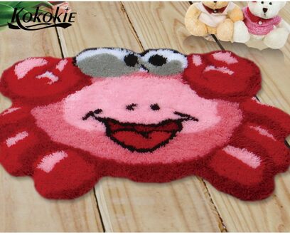 Diy klink haak kits tapijt krab patroon tapestry kits haak tapis breien naald kits voor tapijt borduren garen handwerken