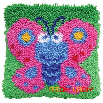 DIY Klink Haak Kussen Vlinder Kussensloop Gehaakte Art & Crafts Acryl Garen voor Borduurwerk Slaapbank Kussenhoes Thuis decor BZ905