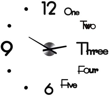 Diy Klok Acryl Digitale Wandklok 3d Stereoscopische Stille Elektronische Klok Modern Digitale Zelfklevende Art Decal Klok