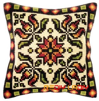 Diy Kruissteek Kussen Front Mandala Patroon Kussens Chunky Kruissteek Kits 100% Acryl Garen Kussensloop Home Decor ambachten CX0197