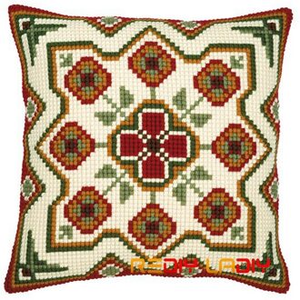 Diy Kruissteek Kussen Front Mandala Patroon Kussens Chunky Kruissteek Kits 100% Acryl Garen Kussensloop Home Decor ambachten CX0369