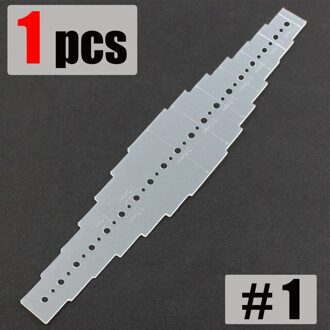 DIY Leather Craft Accessoires Lederen Riem Perforator Positionering Gereedschap Plastic Leer Ponsen Positionering Template 1stk nee.1