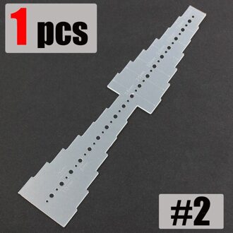 DIY Leather Craft Accessoires Lederen Riem Perforator Positionering Gereedschap Plastic Leer Ponsen Positionering Template 1stk nee.2