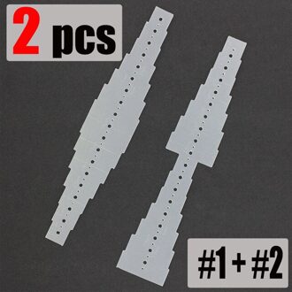 DIY Leather Craft Accessoires Lederen Riem Perforator Positionering Gereedschap Plastic Leer Ponsen Positionering Template 2stk nee.1en nee.2