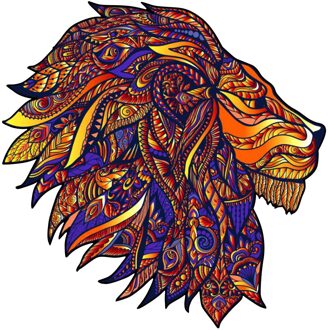 Diy Leeuw Houten Legpuzzels Unieke Elk Stuk Is Dier Vormige Houten Dier Puzzels Cadeau Voor Volwassenen Kinderen