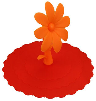 DIY Leuke Zonnebloem Kant Stof Herbruikbare Siliconen Cover Cup Gratis Splicing Thermische Isolatie Cup Seal Cover 0935 geel