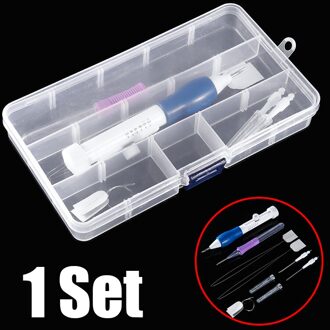 Diy Magic Borduren Pen Set Punch Naald Stiksels Breien Borduren Naald Weven Tool Naaien Accessoires