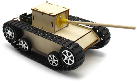 DIY Material Kit Model Robot Smart Tank Chassis Model Kit for DIY STEM Education Assembled