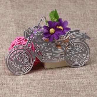 Diy Metalen Stansmessen Stencil Voor Scrapbooking Mooie Fiets Papieren Kaart Album Foto Craft Art Embossing Stansmessen 13.5x8cm
