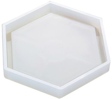 DIY Mold Asbak Coaster Flexibele Siliconen Mold Epoxyhars Maken Craft Klei Hars Mallen Sieraden Maken Accessoires zeshoek