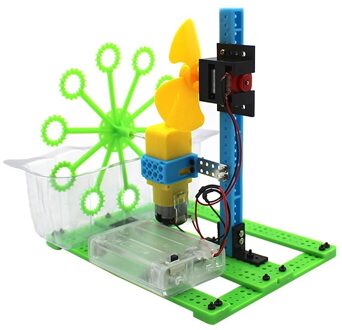 Diy Montage Bubble Machine Zelfgemaakte Elektrische Speelgoed Science Experiment Kit Voor Kinderen Student Speelgoed