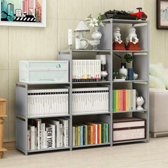 DIY Multi Layer Book Shelf Kids Bookcase Easy Installation Home Living Room Display Shelf Kids Rack Bookshelf