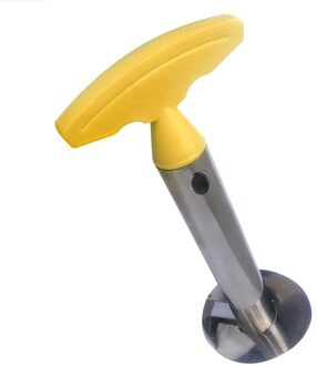 Diy Multifunctionele Niet Giftig Thuis Roestvrij Staal Keuken Gereedschap Vruchten Handheld Makkelijk Grip Moderne Ananas Dunschiller geel