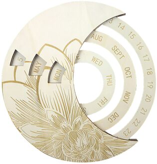 Diy Muur Kalender Gelukkige Verjaardag Gedrukt Houten Kalender Teken Speciale Data Herinnering Board Thuis Opknoping Decor Hout Kalender wit