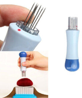 DIY Naaien Gereedschap Breien Naalden Vilten Handvat Clover met Zeven Naalden Wol Tool Applique Craft Accessoire 85*14MM