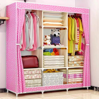 DIY Non-woven fold Portable Storage furniture When the quarter wardrobe Cabinet bedroom furniture wardrobe bedroom organ