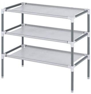 Diy Non-Wovensimple Multi Layer Schoenenrek Rvs Assemblestorage Schoenenkast Schoenenrek Hanger Thuis Organizer A2