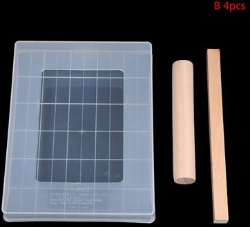 Diy Nougat Moldtransparent Suiker Maker Set Shaqima Lade Rolling Pin Siliconemat B 4 stk