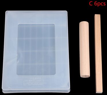 Diy Nougat Moldtransparent Suiker Maker Set Shaqima Lade Rolling Pin Siliconemat C 5stk