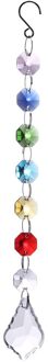 Diy Opknoping Kleurrijke Achthoekige Kraal Kristal Zon Catchers Kroonluchter Kristallen Ball Prism Hanger Rainbow Maker Suncatcher