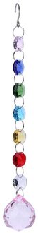 Diy Opknoping Kleurrijke Achthoekige Kraal Kristal Zon Catchers Kroonluchter Kristallen Ball Prism Hanger Rainbow Maker Suncatcher