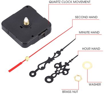 Diy Opknoping Type Quartz Klok Stille Wandklok Quartz Uurwerk Reparatie Beweging Klok Mechanisme Handen-Op Vervanging Van De blac