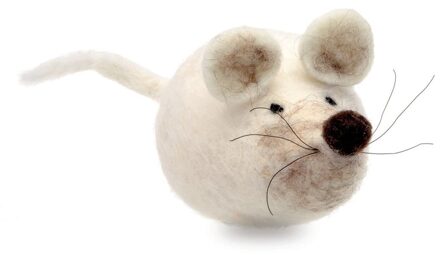 DIY pakket - Maak je eigen dieren muis van vilt - knutselen voor kinderen - Verjaardag feestjes