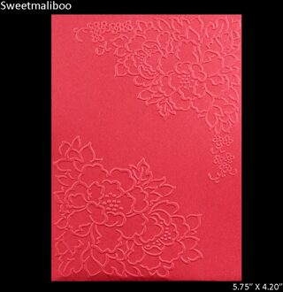 Diy Plastic Embossing Map Hoek Bloem Plakboek Card Making Papier Ambachten Embossing Template
