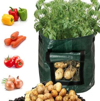 DIY Potato Grow Planter PE Doek Planten Container Bag Plantaardige tuinieren jardineria Dikker Tuin Pot Planten Grow Bag