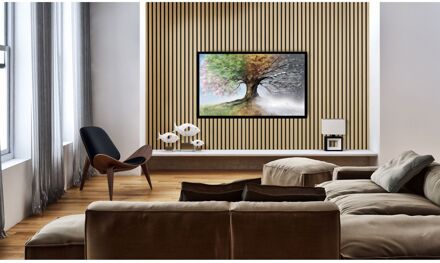 Diy Quanti Akoestische Lattenwand - Licht Eiken - 244x52cm - 1 Stuk