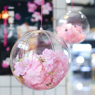 Diy Ronde Ballen Kerst Bal Wit Modelling Craft Ballen Transparante Kerst Decor Wedding Party Clear Ornament 4Pcs