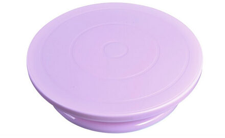 Diy Roterende Taart Bakken Hulpmiddel Taart Staan Plastic Taart Draaitafel Draaitafel Decorating Bakken Tool 7*28Cm 10 Inch 3