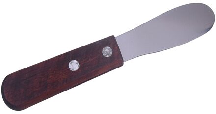 Diy Rvs Schraper Spatel Arbeidsbesparende Ontbijt Tool Home Keuken Strooier Houten Handvat Snijden Boter Bestek