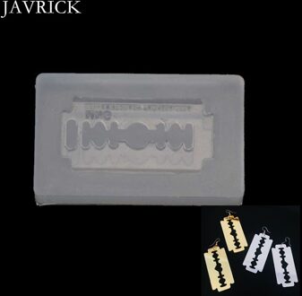DIY Scheermesje Vorm Oorbellen Hanger Resin Siliconen Mal Craft Tool DIY Hanger Accessoires Sieraden Maken Tool