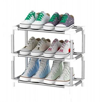 Diy Schoenen Opslag Plank Schoenenrek Aluminium Metalen Staande Schoenenrek Thuis Organisator Accessoires Schoenenrek 3/4 Tiers Schoenenrek A8