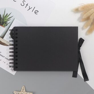 Diy Scrapbooking Foto Childrens Fotoalbums 60 Zwarte Bladzijden Geheugen Boeken A4 Ambachtelijke Papier 12 Marker Pennen Bruiloft Verjaardag