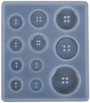 DIY Silicone Mold Resin Buttons Jewelry Making Mould Epoxy Pendant Crafts Tool Handmade White Button Women Diy Jewelry Tools#CH